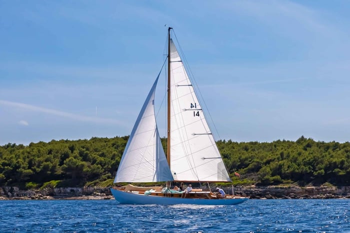 Classic Yacht Sailing in Cannes