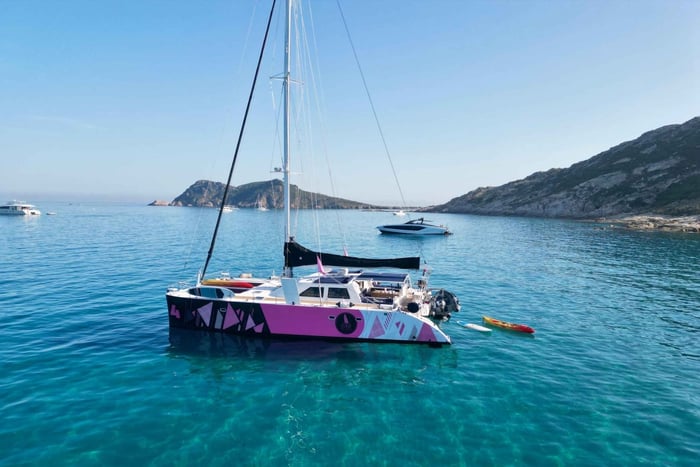 Côte d'Azur: Avondlijke catamaran cruise met aperitief