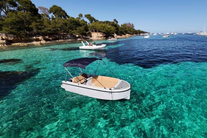 Mandelieu and the Esterel Mountain by Boat without a License