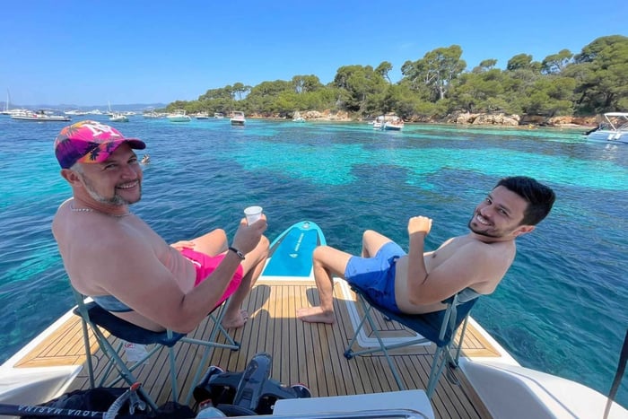 Mandelieu: Besuch und Aperitif mit dem Privatboot