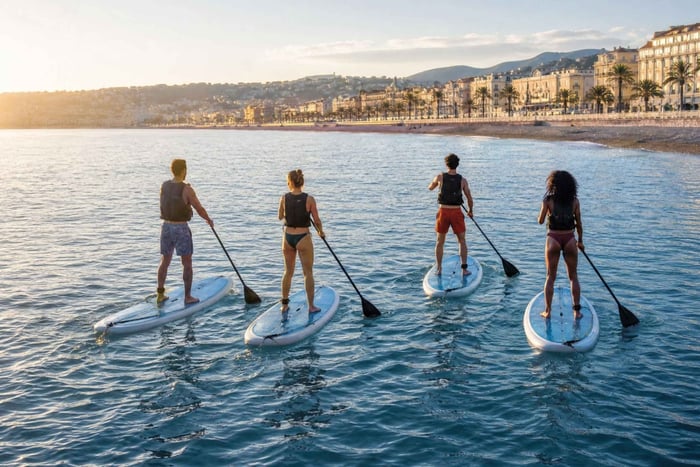 Nizza: Premium-Carbon-Paddle-Board-Verleih