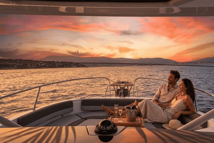 Privat motorbåt for å utforske Côte d'Azur og Lérins-øyene