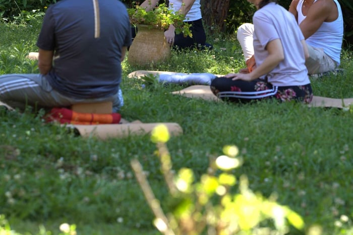 Yoga, engaged meditation, and mindful tasting in Nice
