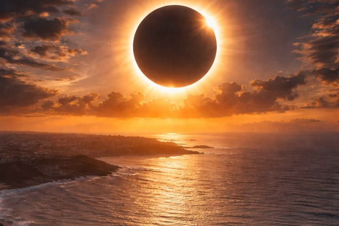 Depuis Saint-Jacques-de-Compostelle : Éclipse solaire totale 2026 face à l'Atlantique à La Corogne