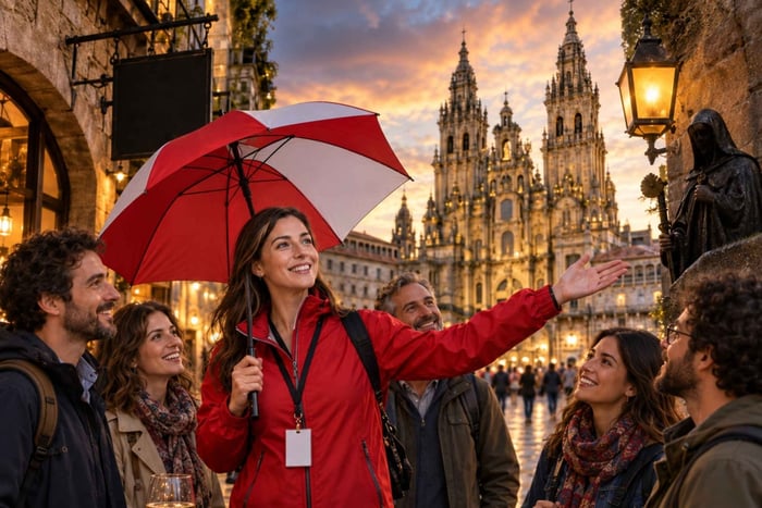 Santiago de Compostela: de hoogtepunten van de stad, gastronomie en mysterie