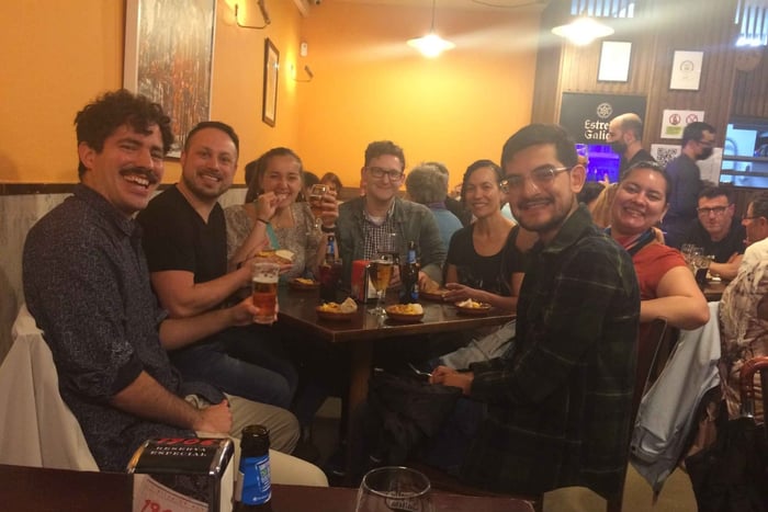 Santiago : Visite guidée avec boissons, tapas et musique live