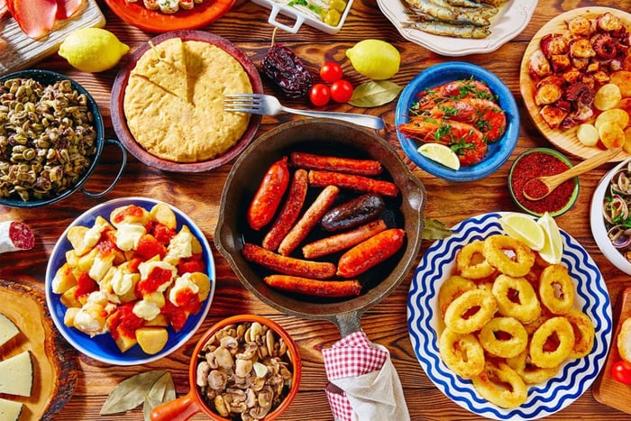 Dégustation de tapas avec boissons dans la vieille ville de Santiago