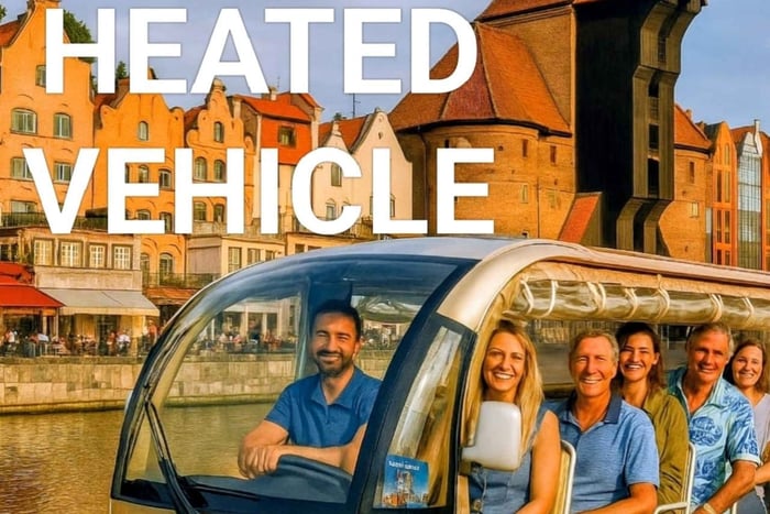 Gdansk: City Tour Sightseeing LIVE/AUDIO by Buggy Golf Cart