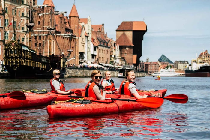 Gdańsk: Tour particular de caiaque pelas ilhas e canais