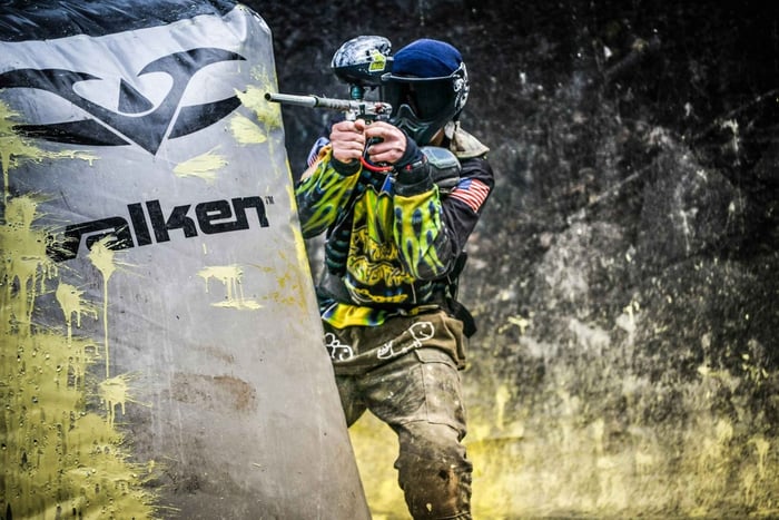 Gdańsk: Paintball ao ar livre com transporte (200 balas)