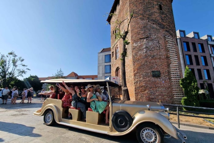 Gdansk: PRIVÉ Alcotour Stadsrondleiding Sightseeingtour met golfkar