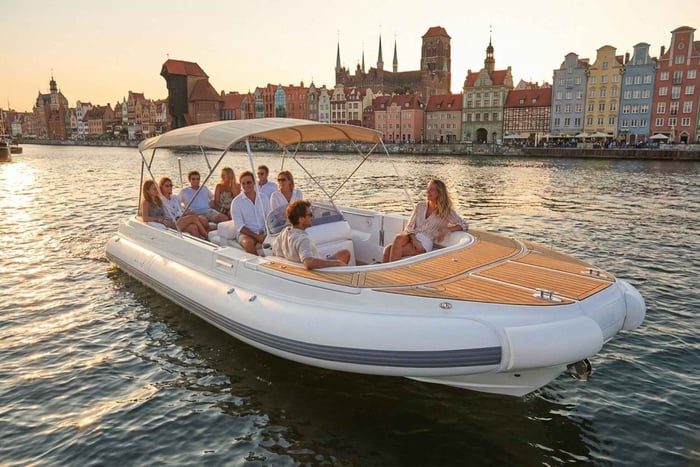 Danzig: Private Golfcart-Tour & Flussfahrt auf der Mottlau
