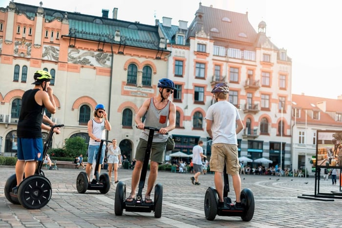 Segway-tur i Gdansk: Fuld tur (gammel bydel + skibsværft) 3 timer