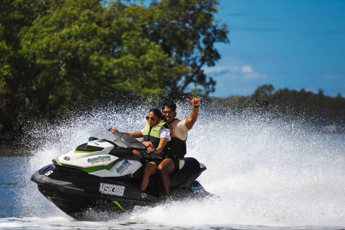Gold Coast: 15 minutters jetski med gratis fotos