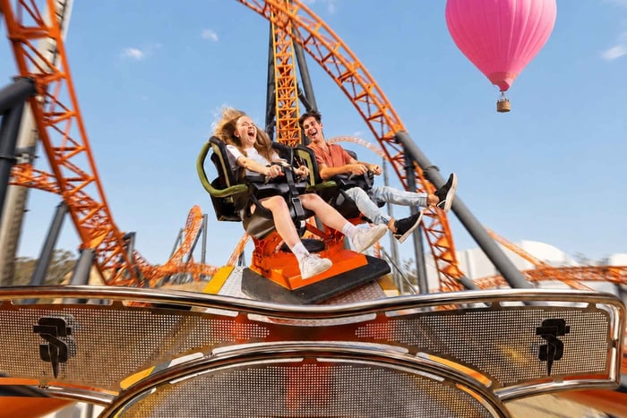 Goudkust: luchtballon en pretpark Dreamworld