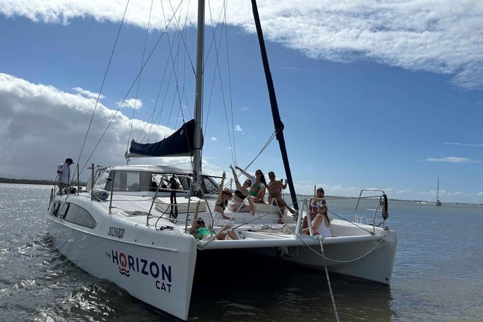 Gold Coast: privé catamarancruise voor maximaal 30 gasten.