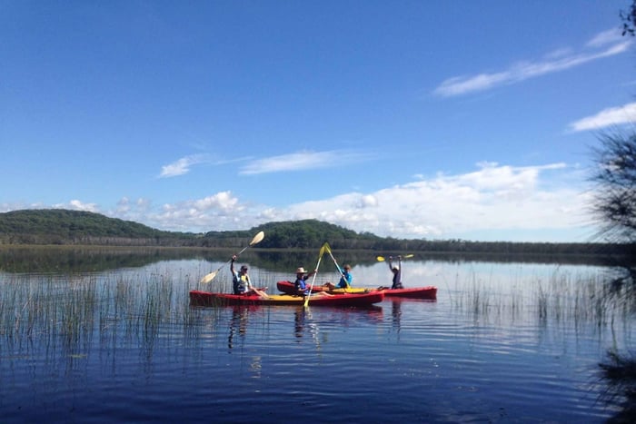 Kingscliff: aventura de pesca en kayak de 2 horas (autoguiada)