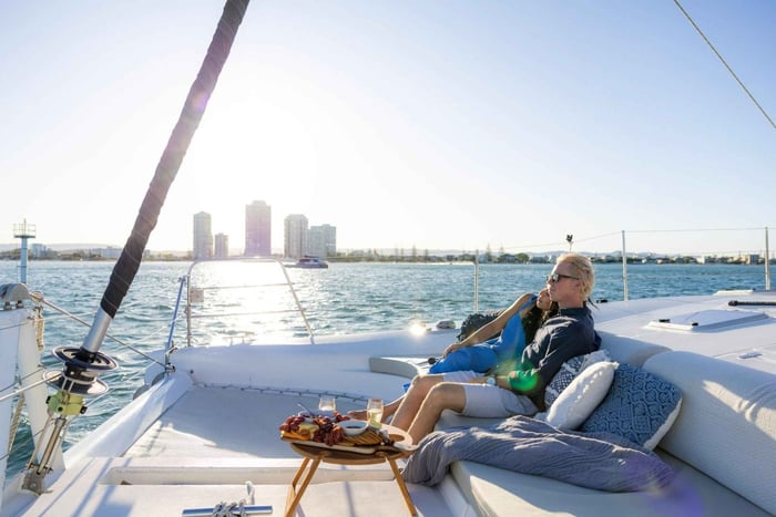Romantic Private Sunset & City Lights Sail for 2