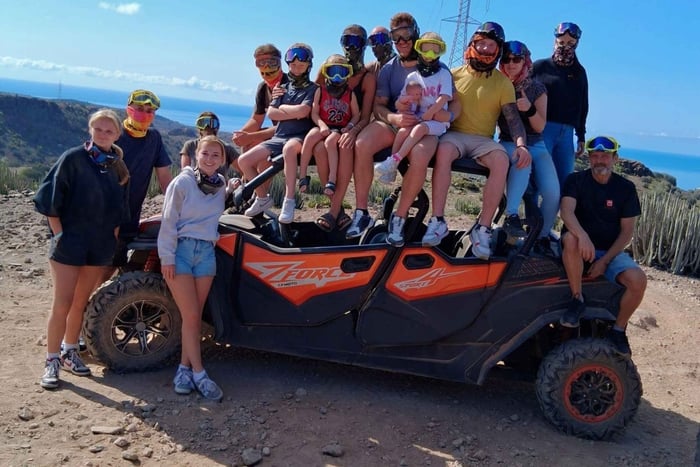 Rundtur med solnedgång på 100 % off-road buggy för familjer med 4 säten