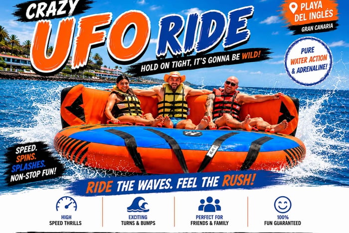 Playa del Inglés: Crazy UFO Experience with Adrenaline and Fun