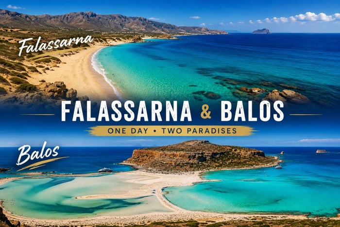 Chania: Falassarna- och Balos-kryssning med upphämtning och båtbiljett