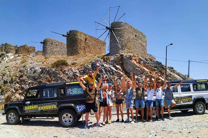 Safari en 4x4 en Crète : visite de la grotte de Zeus et d’un village du plateau de Lassithi