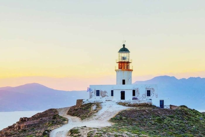 Descubra os destaques de Mykonos: uma aventura de 2 horas em van