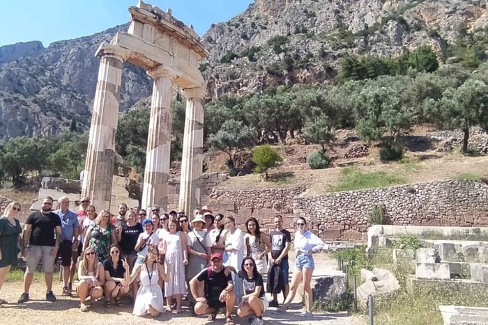 Fra Athen: dagstur til Delfi og stopp i landsbyen Arachova
