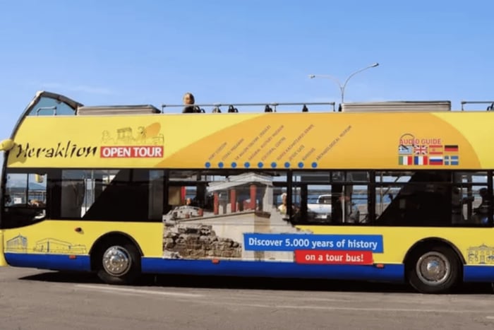 Heraklion: Hop-on Hop-off Open-Top Bus Sightseeing Tour