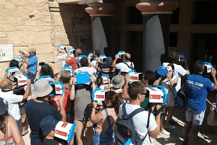 Heraklion: tour audio virtuale 3D del Palazzo di Cnosso su tablet
