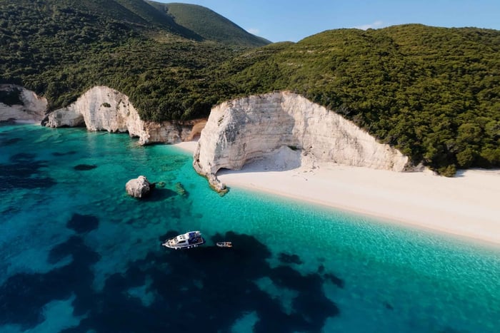 Céphalonie : croisière vers les plages de Fteri, Amidi et Kamari