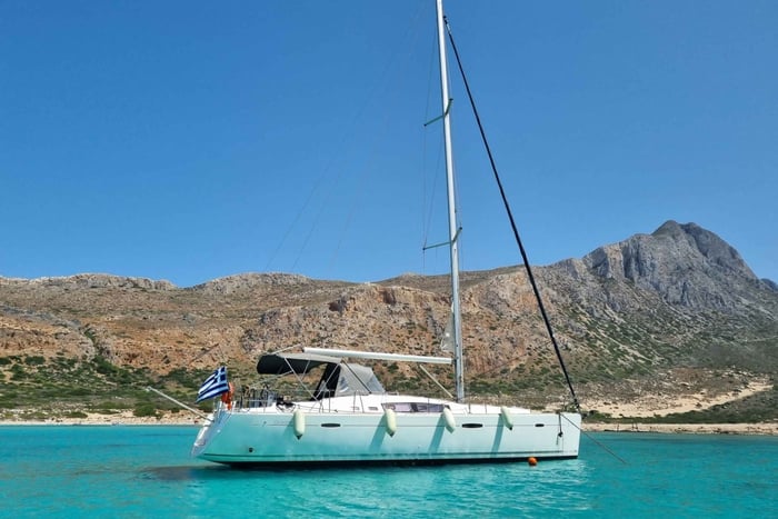 Kissamos : excursion privée en voilier avec repas à Balos et Gramvousa