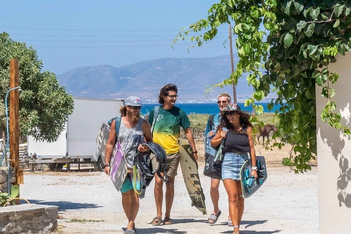 Naxos : Cours de kitesurf par Amouditis Kite Center