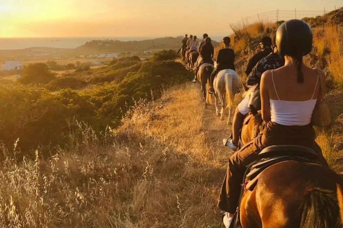 Paros : Randonnée à cheval au coucher du soleil