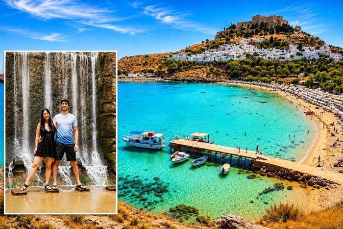 Rhodos höjdpunkter: Guidad rundtur i Lindos och Petaloudes med upphämtning