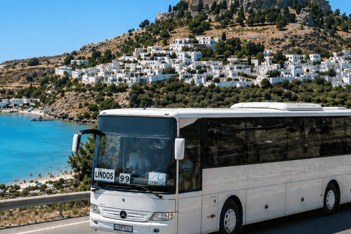 Rhodes: Lindos Bus Tour with Free Time to Explore