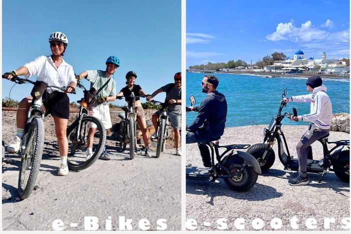 Santorini: Rond het eiland met de elektrische fiets