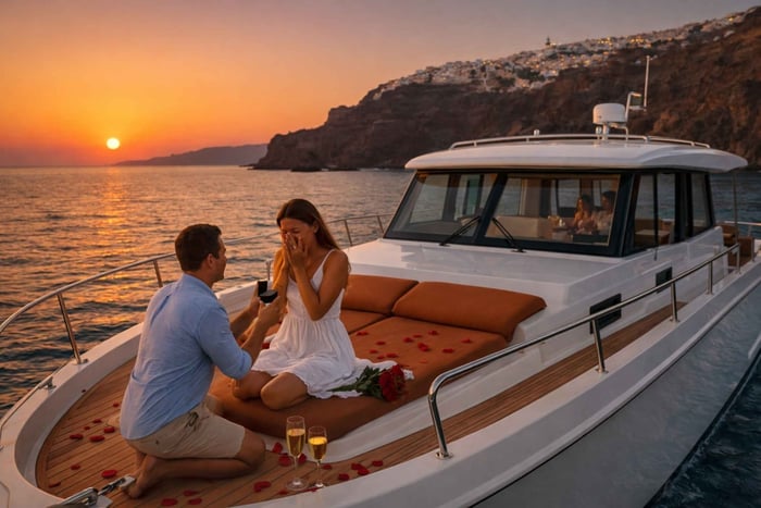 Santorini: Private Diamond Motor Yacht Cruise (2026)