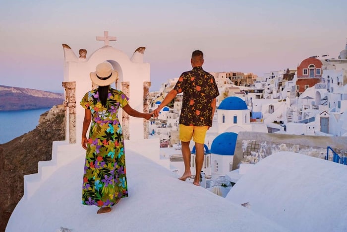 Santorin : Photoshoot privé dans le village d'Oia