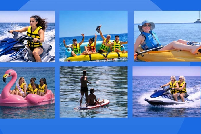 Santorini: Combo de Esportes Aquáticos com Fotos de Cortesia