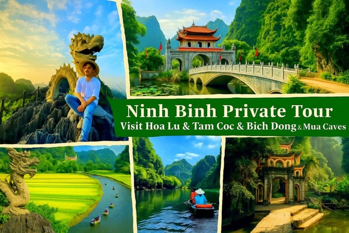 Ninh Binh Privat: Hoa Lu & Tam Coc & Bich Dong & Mua-hulerne