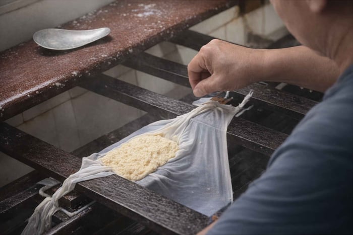 workshop traditionele tofu maken met een lokale ambachtsman
