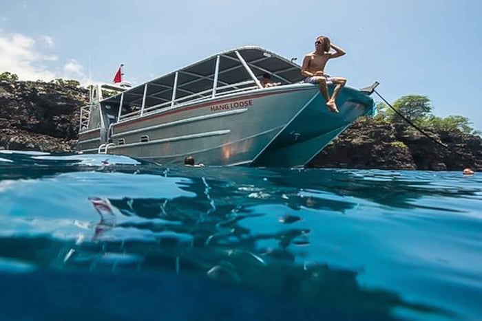 Grande île : Baie de Kealakekua, visite du Capitaine Cook et de la vie marine