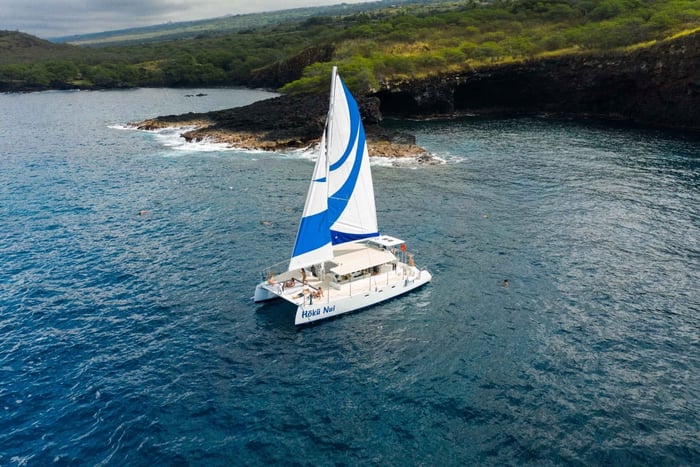 Big Island: Snorkleseilas til Captain Cooks monument om morgenen