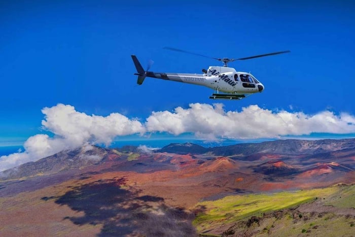 Hana regnskog och Haleakala krater 45-min helikoptertur
