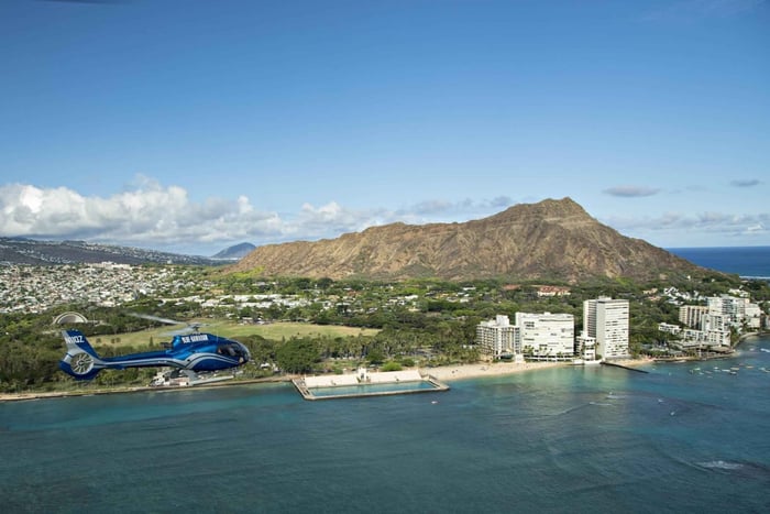 Honolulu Excursión en helicóptero por los Cielos Azules de Oahu
