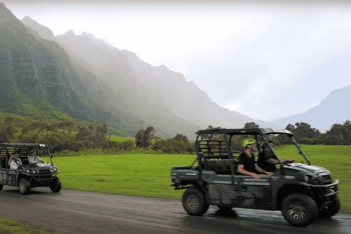 Kaneohe : Visite guidée du Kualoa Ranch en UTV