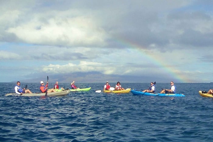 Kajak und Schnorcheln auf West Maui bei Olowalu