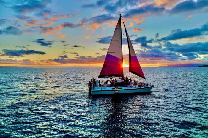 Maui: Sunset Cruise with Whale Watching & Open Bar