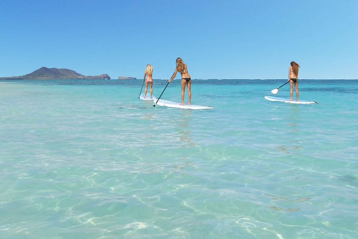 Oahu: Kailua Stand Up Paddle Board Lektion